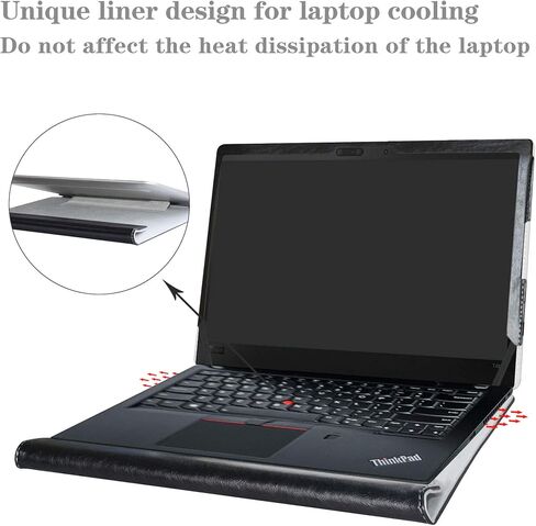 Alapmk Protective Case for Lenovo ThinkPad T14 T14s P14s T490 T495 T495s T490s T480s/ThinkPad P43s/ThinkPad T14 Gen 2/ThinkPad P14s Gen 2 14 Inch Laptop(Not fit thinkpad T480),Black in Kuwait