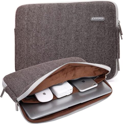 KAYOND Canvas Water-Resistant for 15-15.6 Inch Laptop Sleeve Case Bag (15-15.6 Inches, Forest Series White) in Saudi Arabia