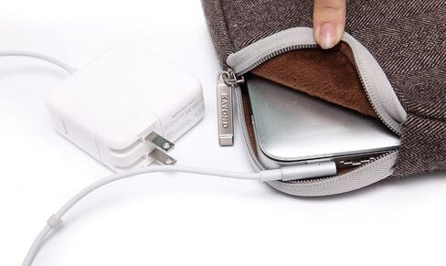 KAYOND Canvas Water-Resistant for 15-15.6 Inch Laptop Sleeve Case Bag (15-15.6 Inches, Forest Series White) in Saudi Arabia