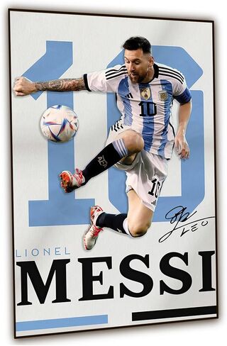 ديكورات نجوم رياضة كرة القدم لغرفة النوم | ملصق قماشي لكرة القدم للرجال | هدايا كرة القدم للرجال | 12 × 18 بوصة in Kuwait