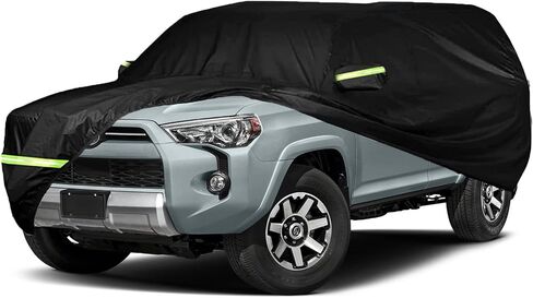 غطاء سيارة متوافق مع Toyota 4runner 1984-2024، 6 طبقات 210T مقاوم للرياح في جميع الأحوال الجوية ومقاوم للماء والأشعة فوق البنفسجية للحماية من أشعة الشمس والغبار والثلج والعواصف مع أغطية خارجية in Kuwait