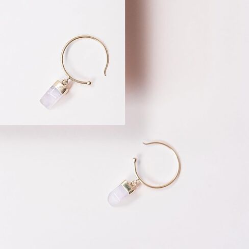 AYANA Healing Crystal Earrings for Women - Handmade Drop Earrings with Ethically Sourced Authentic Gemstones | Birthstone Jewelry for Women Trendy in Saudi Arabia