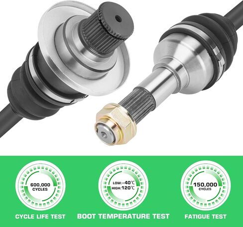 Youxmoto Rear CV Axle for Yamaha Rhino 450 2006 2007 2008 2009, Rhino 660 2006 2007, 4340 Chromoly Steel, Rear Left/Right CV Axles, 5UG-F530T-20-00 5UG-F53B0-21-00, 2PCS in Kuwait