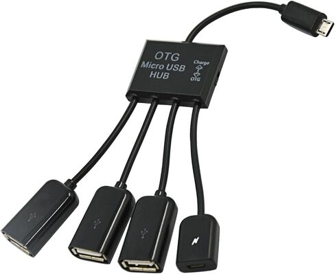 تشينيانغ مايكرو USB المضيف OTG 3 ميناء مهايئ توزيع كابل مع الطاقة ل غالاكسي S5 i9600 نوت 3 N9000 الهاتف الخليوي والكمبيوتر اللوحي in Kuwait