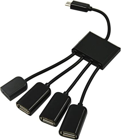 تشينيانغ مايكرو USB المضيف OTG 3 ميناء مهايئ توزيع كابل مع الطاقة ل غالاكسي S5 i9600 نوت 3 N9000 الهاتف الخليوي والكمبيوتر اللوحي in Kuwait
