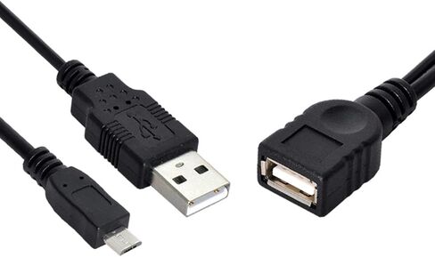 تشينيانغ مايكرو USB المضيف OTG 3 ميناء مهايئ توزيع كابل مع الطاقة ل غالاكسي S5 i9600 نوت 3 N9000 الهاتف الخليوي والكمبيوتر اللوحي in Kuwait