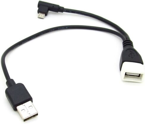 كابل JIUWU Micro USB ذكر إلى USB أنثى مضيف OTG + كابل طاقة USB مقسم Y in Saudi Arabia