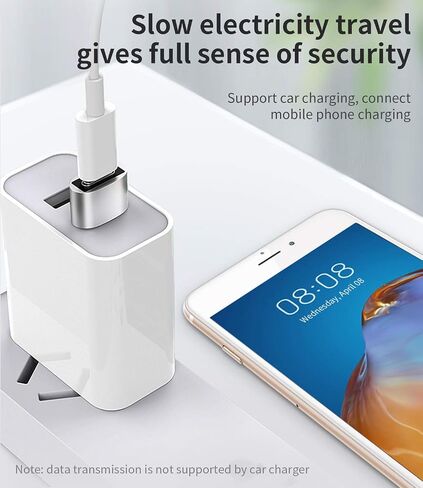 3Pack USB to USB C Adapter USB-A to USB-C Adapter USBC Type-c Female Thunderbolt 2 3 USBA Male Power Charger Connector for Apple iPhone 12 11 Mini pro max Airpods Ipad air Galaxy Google Pixel in Saudi Arabia