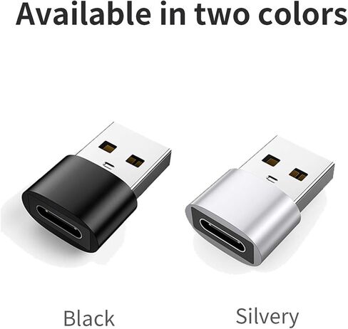 3Pack USB to USB C Adapter USB-A to USB-C Adapter USBC Type-c Female Thunderbolt 2 3 USBA Male Power Charger Connector for Apple iPhone 12 11 Mini pro max Airpods Ipad air Galaxy Google Pixel in Saudi Arabia