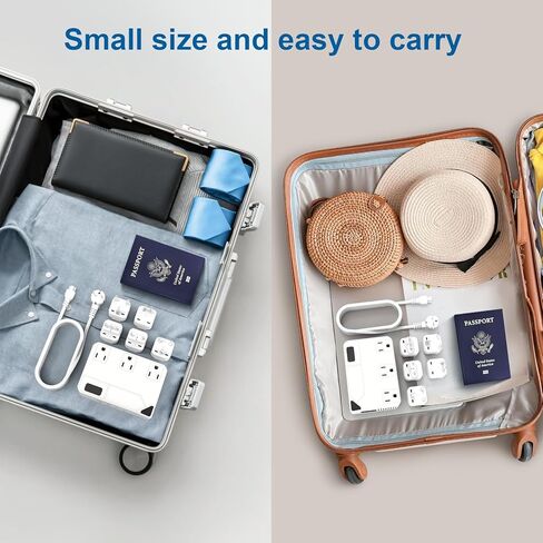 محول الجهد الكهربي الأمريكي إلى أوروبا ومجموعة محول الطاقة، 2300 وات 220 فولت إلى 110 فولت، محول قابس السفر الأوروبي العالمي، محول السفر لمجفف الشعر، 4 محول طاقة قابس، تنحي للمملكة المتحدة وإيطاليا in Kuwait