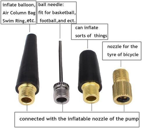 Kenkio 12 Pieces Ball Pump Needle Set Needle Nozzle Adapter Needle Inflator Kit in Kuwait