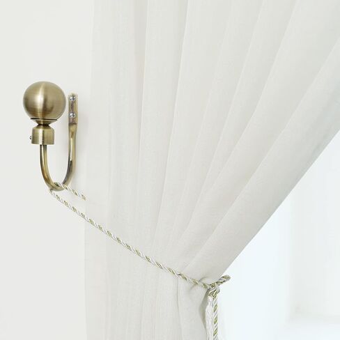 Curtain Holdbacks 1 Pair Black Window Treatment Curtain Tiebacks with Decorative Drapery Holdbacks Draperies Hooks Tie Backs for Drapes Holders Hook Holders for Wall Pull Backs Curtain Tieback Hook in Kuwait