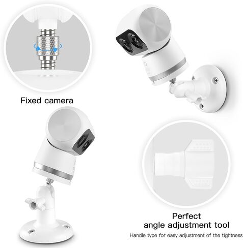 حامل حامل قابل للتعديل متوافق مع كاميرا Eufy Security Indoor Cam S350 (أبيض) in Kuwait