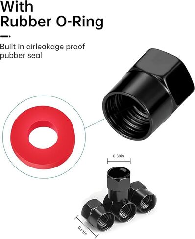 5 قطع من أغطية جذع صمام إطارات حرب النجوم، أغطية إطارات معدنية تناسب جندي العاصفة، أغطية صمامات عالمية مقاومة للتآكل للسيارات والشاحنات والدراجات النارية وسيارات الدفع الرباعي والدراجات، أغطية صمامات إطارات - أسود in Kuwait