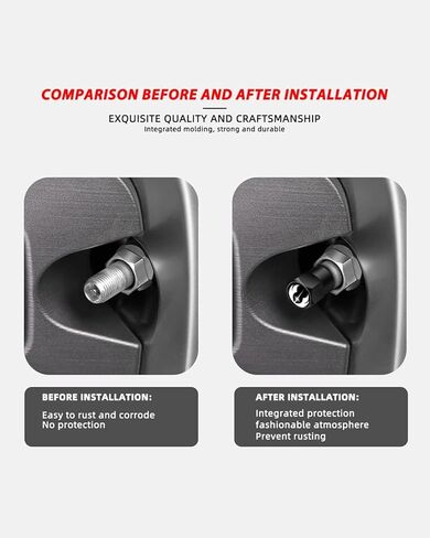 5 قطع من أغطية جذع صمام إطارات حرب النجوم، أغطية إطارات معدنية تناسب جندي العاصفة، أغطية صمامات عالمية مقاومة للتآكل للسيارات والشاحنات والدراجات النارية وسيارات الدفع الرباعي والدراجات، أغطية صمامات إطارات - أسود in Kuwait