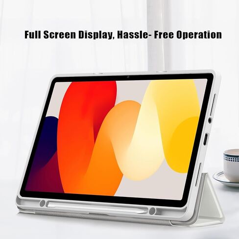 Hybrid Slim Case for Xiaomi Redmi Pad SE 11 inch 2023, Ratesell Shockproof Cover with Clear Transparent Back Shell for Xiaomi Redmi Pad SE 11 inch 2023 Black in Saudi Arabia