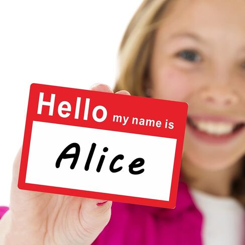 60 Pcs Hello My Name is Stickers Bright Colorful Trendy Name Badge Tag Labels for Office, Meeting,Party and Mailing 3-1/2 × 2-3/8 Inch - 6 Color Per Sheet,10 Sheets（Style A） in Kuwait