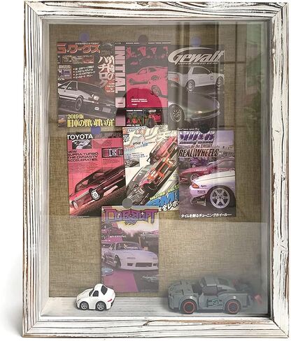 16x20 Extra Large Shadow Box, Super Deep Shadow Box Display Case，for Displaying Photo Souvenir Collection（Rustic White） in Saudi Arabia