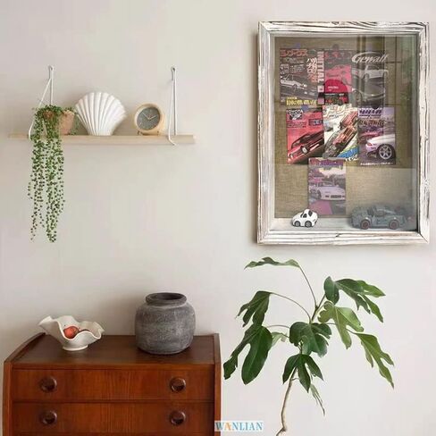 16x20 Extra Large Shadow Box, Super Deep Shadow Box Display Case，for Displaying Photo Souvenir Collection（Rustic White） in Saudi Arabia