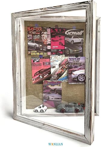 16x20 Extra Large Shadow Box, Super Deep Shadow Box Display Case，for Displaying Photo Souvenir Collection（Rustic White） in Saudi Arabia