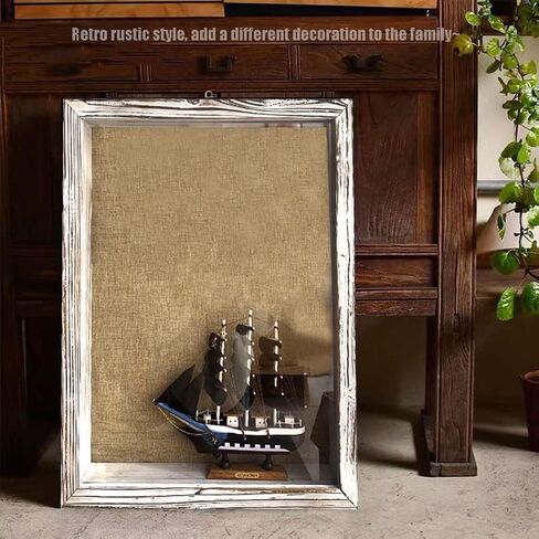 16x20 Extra Large Shadow Box, Super Deep Shadow Box Display Case，for Displaying Photo Souvenir Collection（Rustic White） in Saudi Arabia