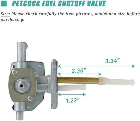 Gas Tank Fuel Cock Valve Petcock On Suzuki LTA500 LTF500 Vinson 500 Prime Replaces 44300-03G02 in Saudi Arabia