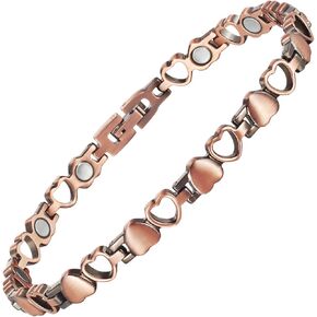 MagVIVACE Pure Copper Anklet for Women, Magnetic Ankle Bracelet with Magnet (Type A -1pcs)