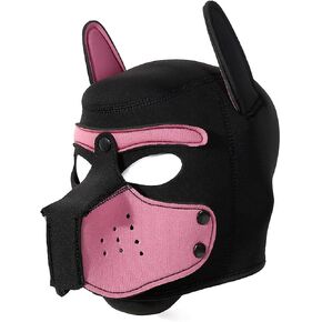 Pup Mask Adult The Dog Face Free Size Removable Neoprene Mask with Ten Colors
