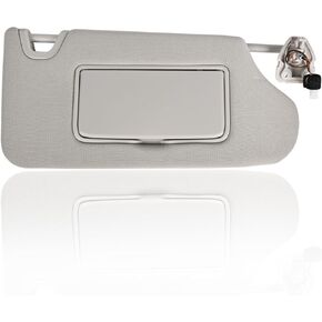 Sun Visor Left Driver Side LH with Mirror and Light Without Sunroof Fit for Nissan Altima 2013 2014 2015 2016 2017 2018 Replace OE# 96401-3TA2A (Left Driver Side) Gray