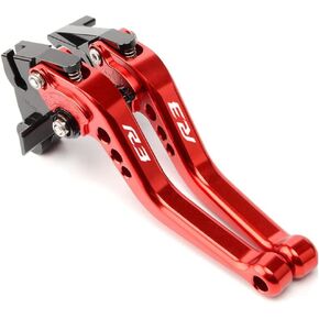 For YAMAHA R3/ YZF-R3/ Monster 2015-2025 Modified CNC aluminum Alloy 6-stage Adjustable Short Brake Clutch Lever Accessories (Black)