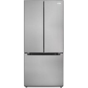 KoolMore RS-FR22 Counter Depth 22.5 Cu.Ft French Door Refrigerator with Automatic Ice Maker Stainless-Steel Fridge, Silver in Saudi Arabia