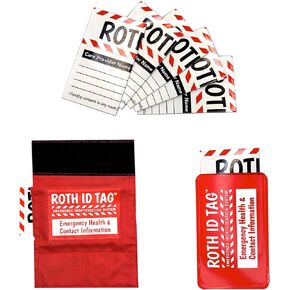 ROTH ID TAG™ Kit Traveler Kit | Emergency Contact Identification System