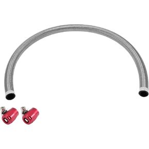 AN-8 Fuel Line Kit 3.28ft Vacuum Hose Automotive Fuel Hose with Clamps 1 Set