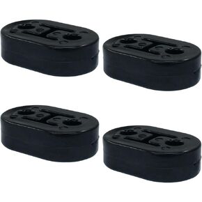Zorfeter 4pcs شماعات العادم المطاط 2 ثقوب 0.47 بوصة ، جلبة كاتم الصوت العادم الثقيلة ، نظام عادم كاتم الصوت ، شماعات التخميد ذات الكثافة العالية (الأحمر)