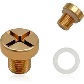 Radiator Coolant Expansion Tank Bleeder Screw, Automotive Coolant Bleed Screw with Rubber O-ring, 17111712788 Screw Replacement Compatible with X3 X5 Z3 Z4, Car Accessories
