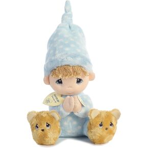 Aurora® Inspirational Precious Moments™ Precious Prayer Boy Stuffed Animal - Cherished Memories - Enduring Comfort - Blue 9.5 Inches
