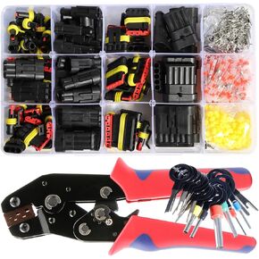 Car Terminals Plug Male Female 16-20AWG Waterproof Automotive Connectors Disconnect Wiring 1/2/3/4/5/6Pin Electrical Wirem Kit Water Proof Series Way Marine Truck Boat Motorcycle