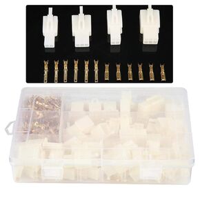 380Pcs Auto Wire Connector 2 3 4 6 Pin 2.8mm Male Female Electrical Wire Terminal Connector for Car, Motorcycle, and Boat