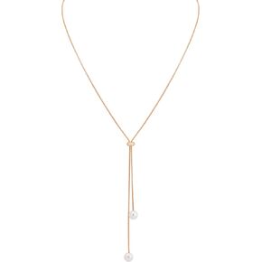 MINACHI Gold Plated Dainty Snake Chain Charm Y Necklace for Women, Trendy Simple Elegant Minimalist Fashion Jewelry Gift for Women