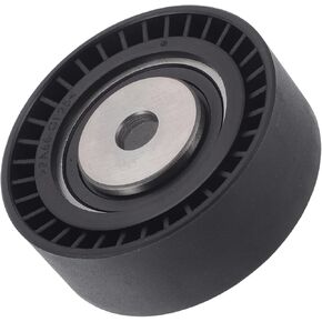 Drive Belt Idler Pulley for BMW Series 3 1994-2006 Serpentine Tensioner Pulley Idler No.11281748131 Plastic Black 1 Pcs