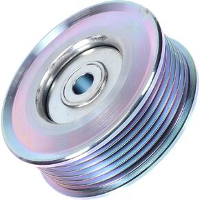 1 Pc Drive Belt Idler Pulley for Toyota MR2 Spyder 2000-2005 Iron Silver Tone Serpentine Tensioner Pulley Idler