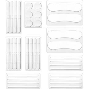 34 Pcs Shoe Strap Silicone Grip High Heel Sandals Gel Protector Strips Anti Slip Cushion Inserts Pad Sling Backs Foot Support Sticker for Sports Sneakers Women Men