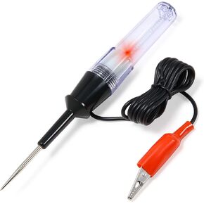 Powerbuilt Computer Safe Circuit Tester, Alligator Clip, 42 Inch Length, Positive Negative Polarity - 648344,Green
