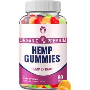 (2 Packs) Hemp Gummies - High Potency Pure Natural Hemp Oil Extract, Bear Edible Gummy Hemp Gummy for Adults