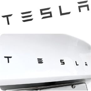 2025 Tesla Metal Logo Letters Tailgate Letters Emblems for Tesla Model 3 Y S X Accessories Metal Logo Emblem Model Y Raised Tailgate Insert Rear Emblems Black