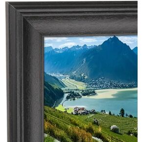 12x27 Photo Frame Black Solid Wood 12x27 inch Panoramic Picture Frame 12x27 inch Painting Frame 12x27 Poster Frame (L23B1227)