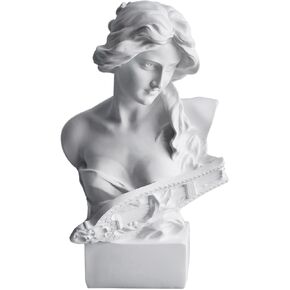 6" H Aphrodite Statue Greek Mythology Bust Statue Home Decor Artemis Statues Roman Goddess Figurines Used for Sketch Practice Aesthetics Statues Sculptures Indoor Filling Space for Living Room Bedroom