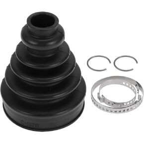 1 Set CV Joint Boot Kit for BMW X5 2000-2006 for BMW 325i 2001-2005 Inner Constant Velocity Joint Boot W/Clamps No.31607565315 Black Rubber