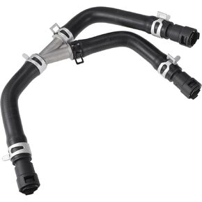 Engine Heater Hose Assembly No.7L1Z18472AA HVAC Heater Pipe for Ford Expedition 2007-2008 Rubber Black