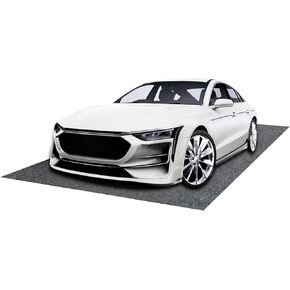 Garage Floor Mat for Cars, 7.3x8.4ft Oil Spill Absorbent Mat, Waterproof Felt Rug with TPR Backing, Anti-Slip Washable Garage Flooring Protector for Oil, Snow, Water